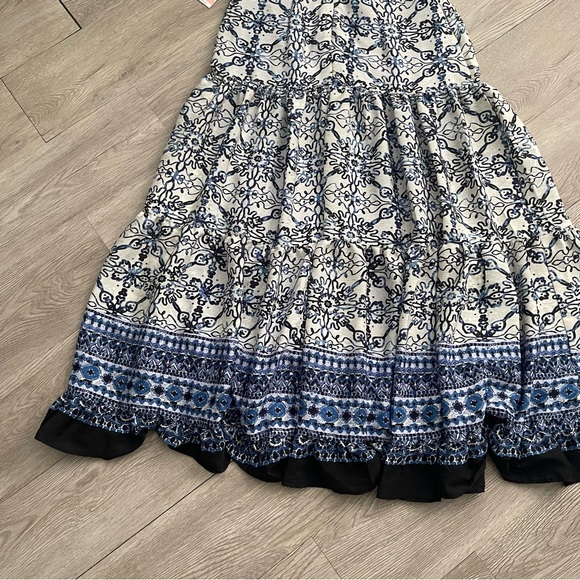 Taylor Blue Jacquard Dress size 2 - Picture 8 of 13